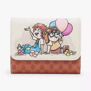 Loungefly Disney Pixar Up Young Carl & Ellie Mini Wallet NWT